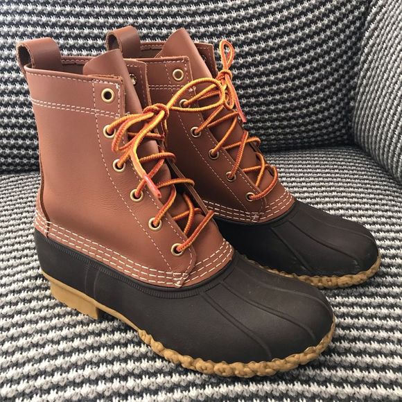 L.L. Bean Shoes Ll Bean Original Duck Boot Brown Leather Winter